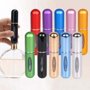 10 Pcs Reusable Multicolor Perfume Refiller - Perfect Storage Solution