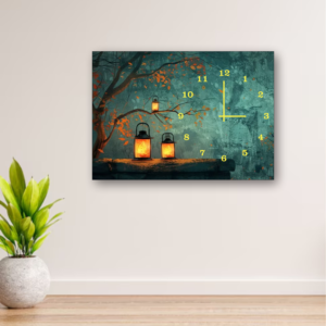 Digital printed Nature wall clock