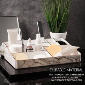 Makeup Containers Marble Acrylic Lipstick Organizer Storage for Cosmetic Brush/Eyeliner/Nail Polish Makeup Holder
