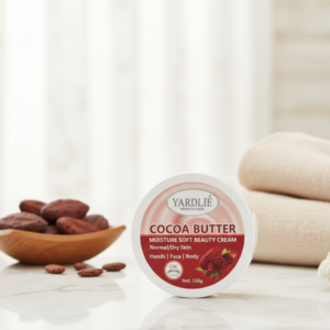 Yardlie Professional Cocoa Butter Moisture Soft Beauty Cream  for Smooth Glowing Skin - 150g