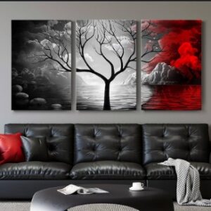 set of 3 Motivational sticky wooden frames for home office wall decore / sticky phototiles